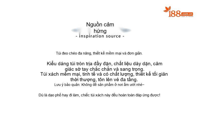 Túi Đeo Chéo Nữ Mini Nhỏ Gọn Họa Tiết Chữ Màu Nâu chi tiết 2