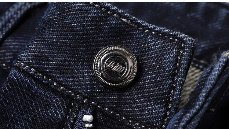 Quần Jeans Nam Ống Đứng Dáng Ôm Vừa Co Giãn Nhẹ Phong Cách Trung Niên Màu Đen chi tiết 25