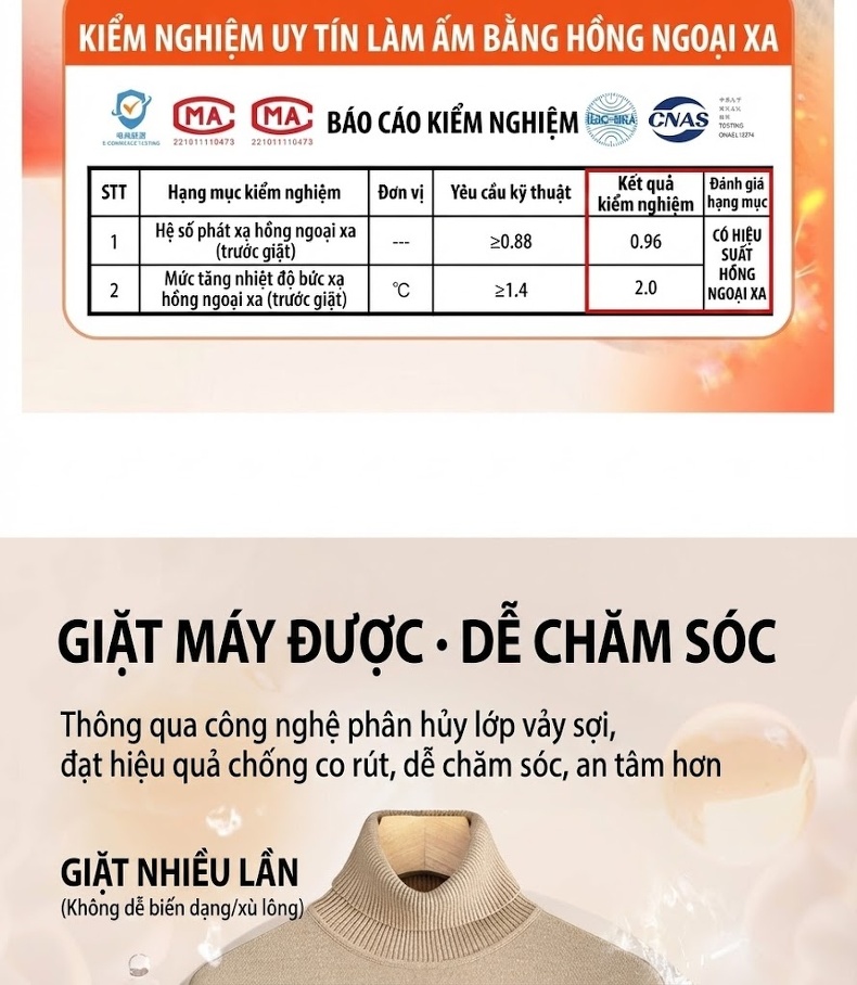 Áo Len Cổ Lọ Nam Dệt Kim Giữ Ấm Dày Dặn Màu Xanh Lam, Xanh Navy, Đỏ Rượu Vang, Kem... chi tiết 5