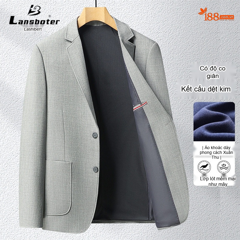 Áo Vest Nam Dệt Kim Co Giãn Không Nhăn Phong Cách Hàn Quốc Màu Đỏ Tía, Xanh Navy, Be, Xám...