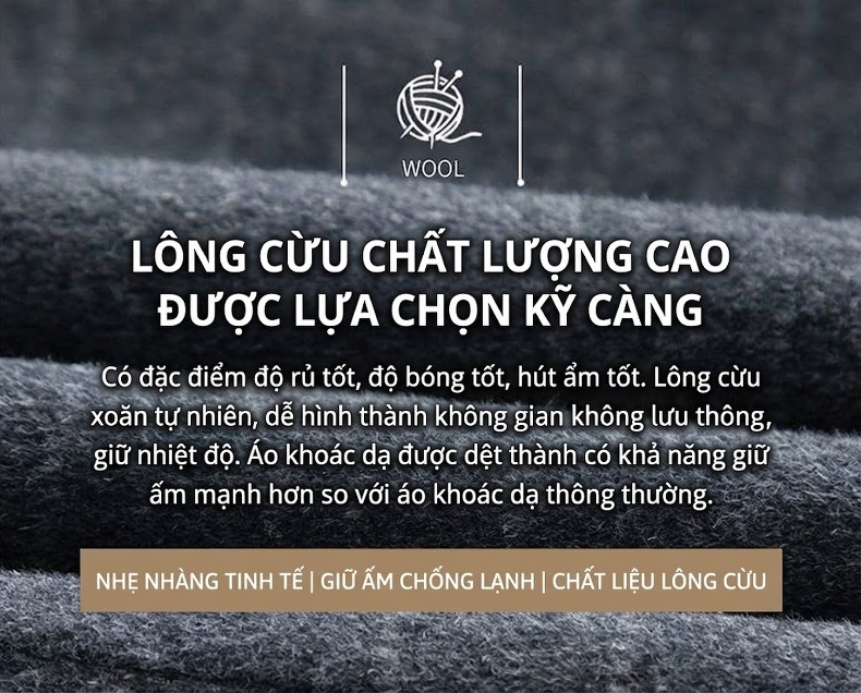 Áo Vest Nam Wool (Lông Cừu) Cao Cấp Dáng Ôm Phong Cách Doanh Nhân Màu Xám, Đen chi tiết 2