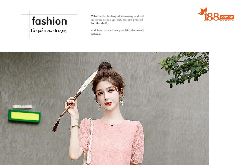 Set Áo Croptop Tay Ngắn và Chân Váy Dài Ren Cao Cấp Màu Hồng, Đen, Trắng chi tiết 17