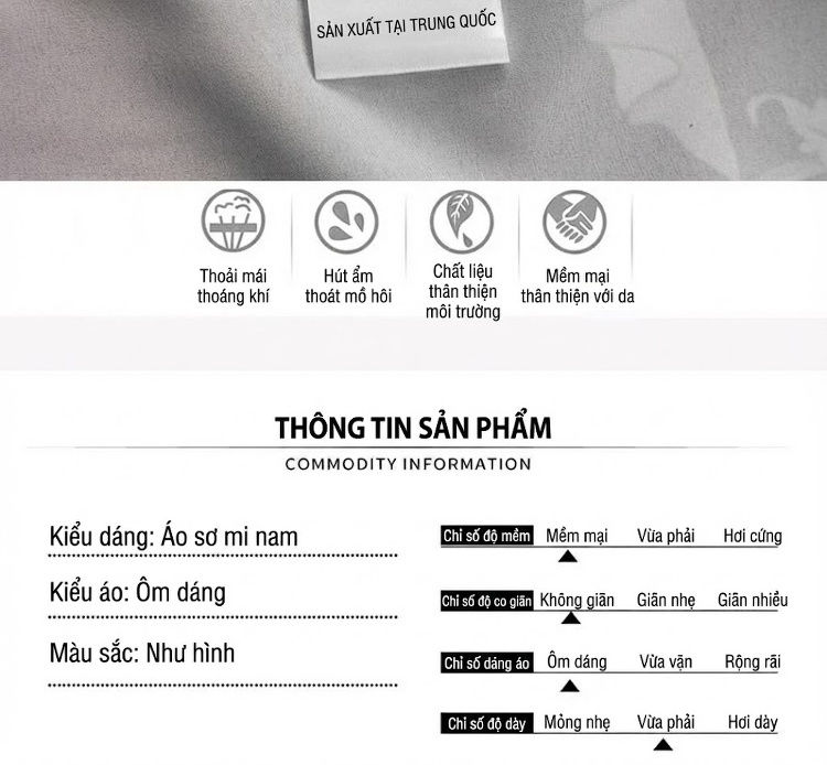 Áo Sơ Mi Tay Ngắn Nam Họa Tiết Cung Đình Phục Cổ Chống Nhăn Màu Đen, Trắng chi tiết 4