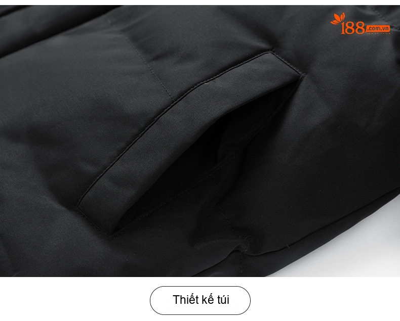 Áo Khoác Cotton Nam Mùa Đông Dáng Rộng Lông Cừu Non Dày Dặn Ngắn Tay Có Mũ Phong Cách Hàn Quốc Màu Be, Đen chi tiết 18
