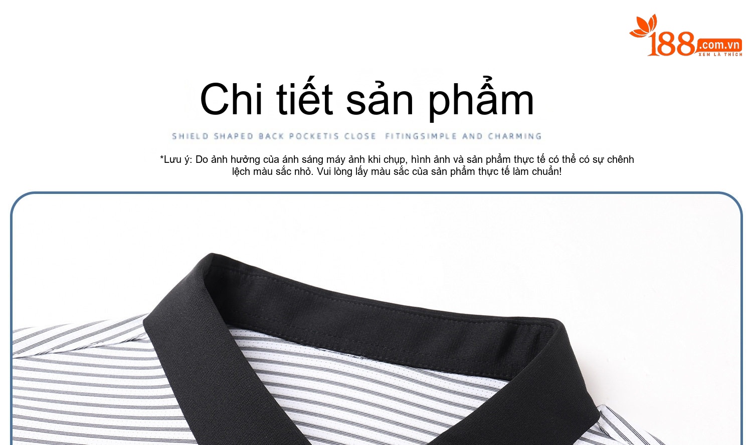 Áo Polo Nam Sọc Ngang Tay Ngắn Lụa Tằm Thượng Hạng Phong Cách Trung Niên Màu Xám, Trắng, Nâu chi tiết 25