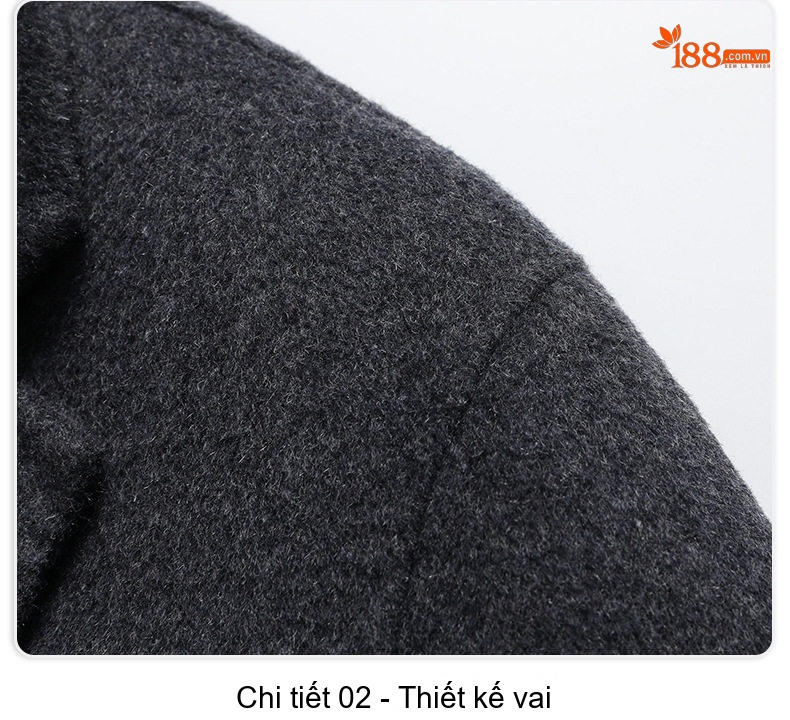 Áo Vest Nam Hai Lớp Lông Cừu Thủ Công Màu Xám, Đen chi tiết 21