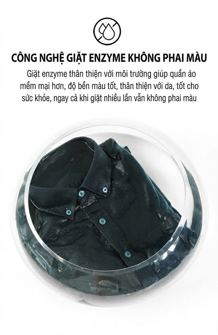 Áo Sơ Mi Tay Dài Nam Cotton Oxford Dáng Ôm Màu Trắng, Xanh Dương, Xám, Xanh Lá... chi tiết 16