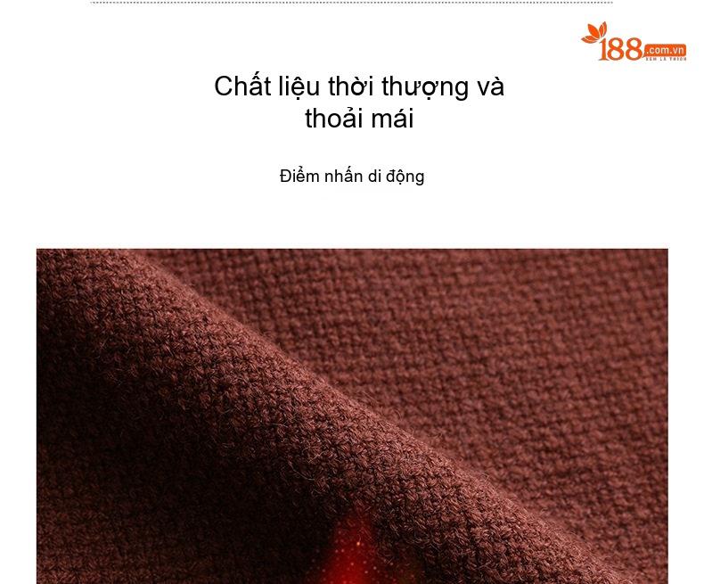 Set Áo Khoác Lửng Tay Dài Vải Flanel Chần Bông Và Chân Váy Midi Phong Cách Tiểu Thư Màu Nâu Đỏ, Xanh Rêu chi tiết 6