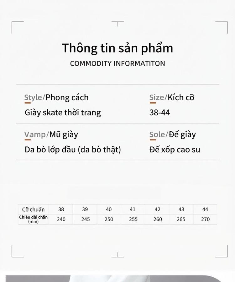 Giày Thể Thao Buộc Dây Nam Da Bò Chiều Cao Đế Khoảng 4cm Màu Nâu, Xám chi tiết 6