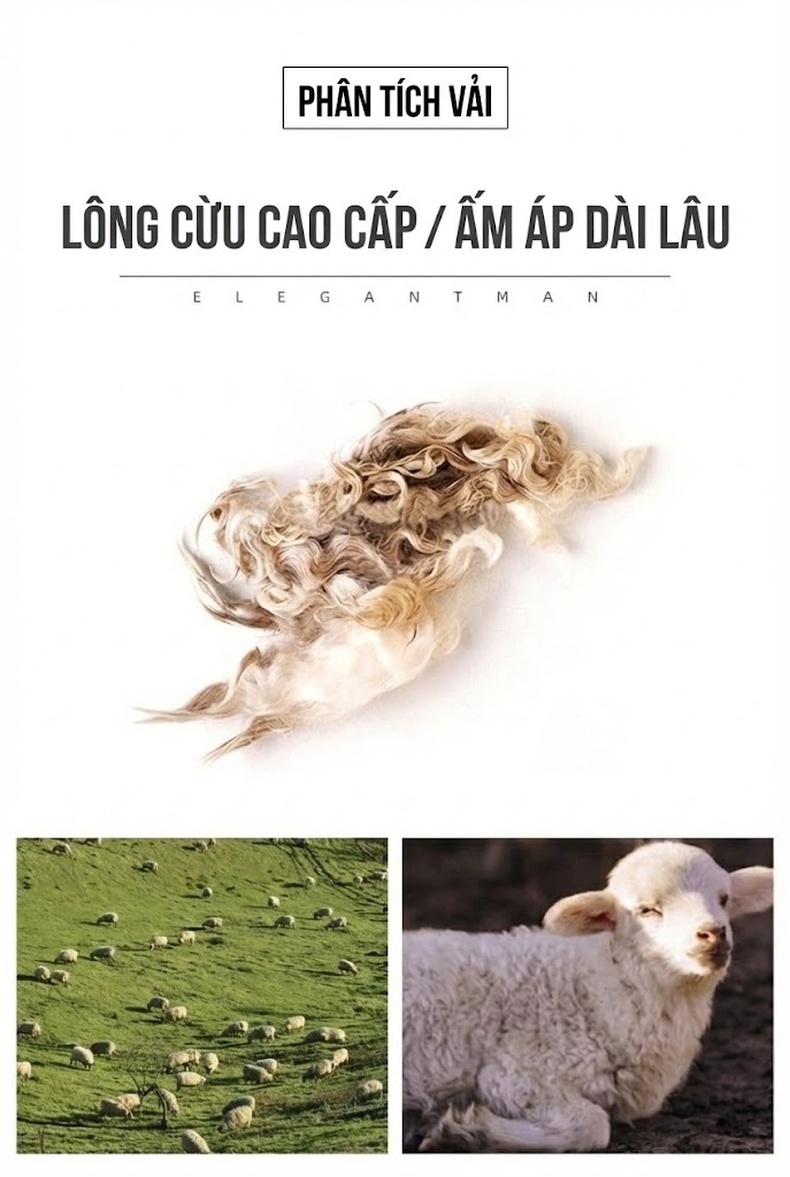 Áo Khoác Dạ Nam 100% Lông Cừu Dáng Dài Vừa Có Lớp Lót Lông Vũ Màu Đen chi tiết 25