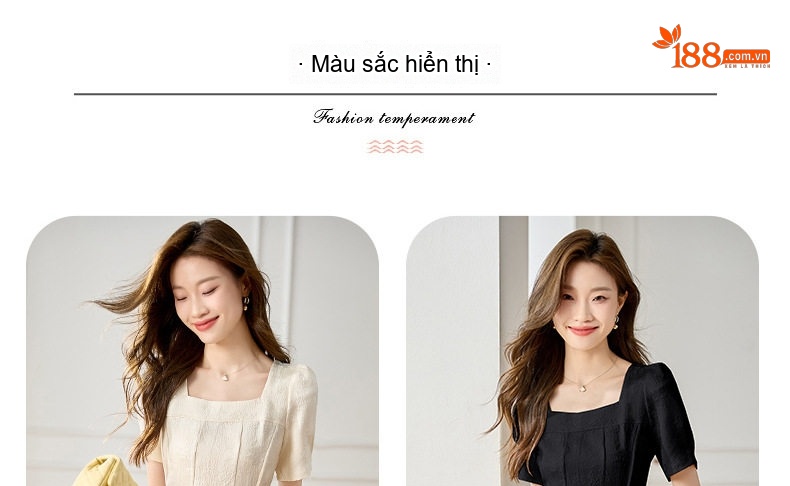 Váy Suông Nữ Tencel Tay Ngắn dáng chữ A Thanh Lịch Màu Be, Đen chi tiết 2