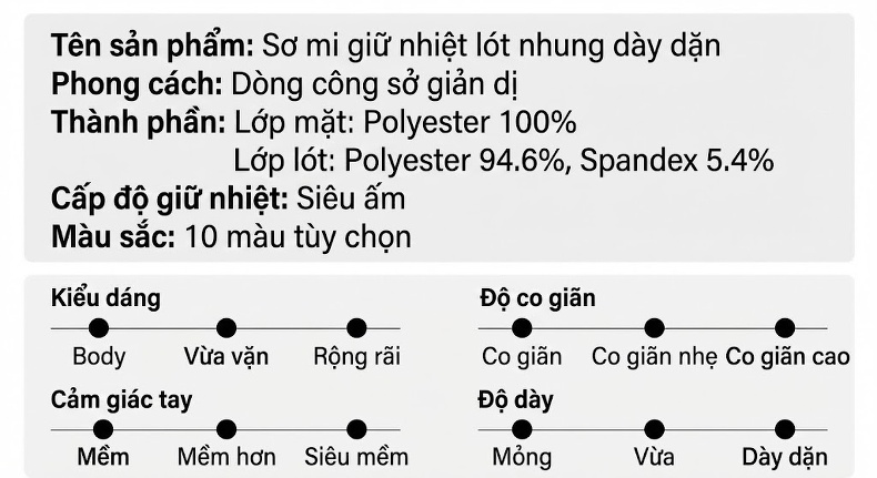 Áo Cardigan Nam Dệt Kim Lót Lông Giữ Ấm Kháng Khuẩn Màu Đen, Trắng, Xám, Xanh Navy... chi tiết 5