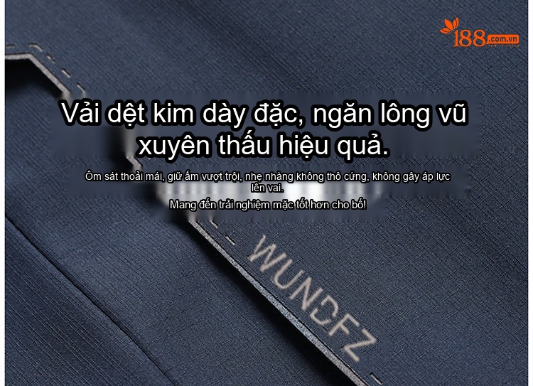 Áo Khoác Phao Nam Lông Vũ Có Mũ Trùm Đầu Dày Dặn Giữ Ấm Nhiều Lớp Màu Xanh Navy, Đen, Nâu chi tiết 8