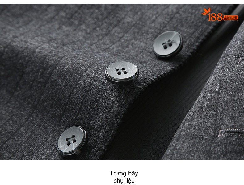 Áo Vest Nam Cổ Tàu Dáng Ôm Vừa Vặn Co Giãn Màu Xám chi tiết 43