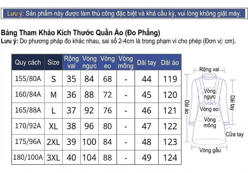 Váy liền thân Nữ Dáng Dài Thêu Hoa Đính Hạt Phong Cách Tiên Nữ Màu Trắng chi tiết 3
