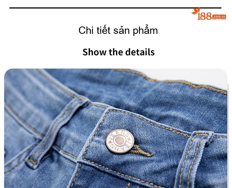 Quần Jean Nam Ống Đứng Co Giãn Thoải Mái Kiểu Dáng Thời Trang Màu Xanh Dương Đậm, Xanh Dương Nhạt chi tiết 30