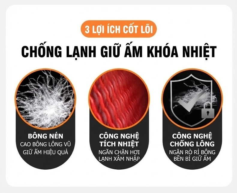 Áo Gile Bông Nam Có Mũ Trùm Đầu Tháo Rời 100% Polyester Màu Đen, Xám, Xanh Lam, Xanh Đậm... chi tiết 2