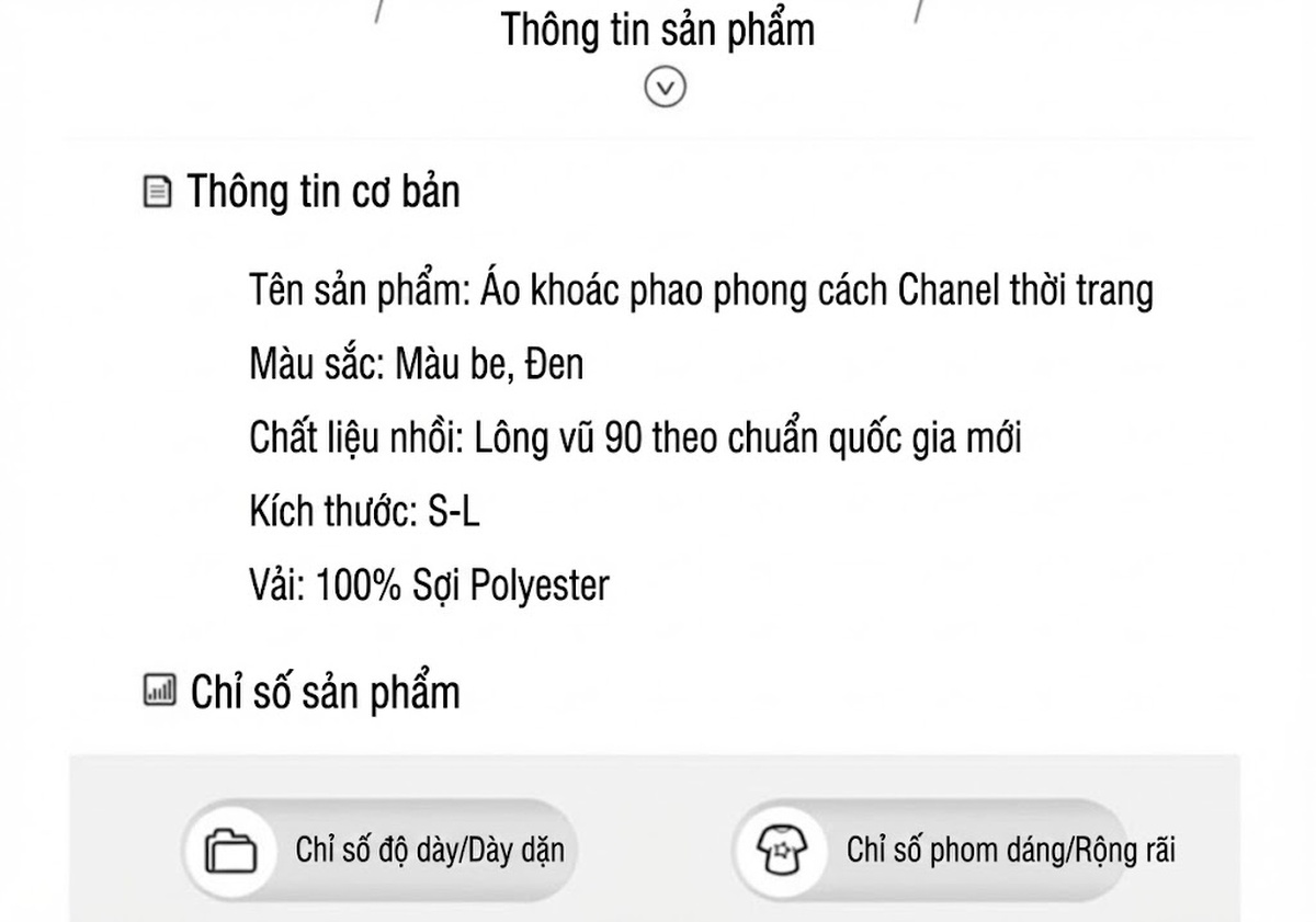 Áo Khoác Phao Nữ Ngắn Tay Phong Cách Tiểu Thư Sang Trọng Màu Trắng Kem, Đen chi tiết 16