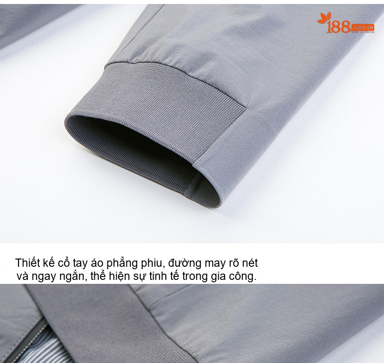 Áo Khoác Nam Cổ Bẻ Dáng Suông Chống Nhăn Màu Đen, Xám, Nâu Kem chi tiết 21
