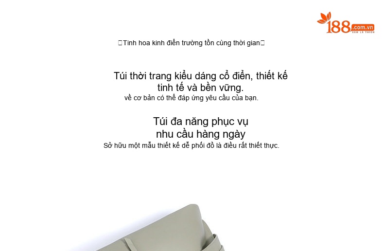 Túi Đeo Vai Nữ Thiết Kế Tối Giản Phong Cách Hiện Đại Túi Xách Tay Đeo Chéo Tiện Dụng Màu Xám chi tiết 7