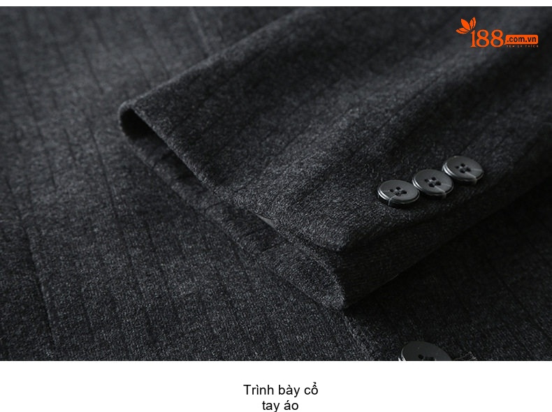 Áo Vest Nam Cổ Tàu Dáng Ôm Vừa Vặn Co Giãn Màu Xám chi tiết 42