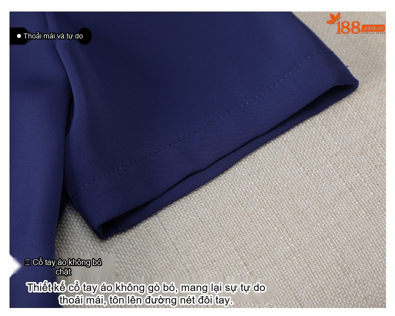 Bộ Vest Công Sở Nữ Tay Ngắn Quần/Chân Váy Áo Peplum Màu Đen, Xanh Navy chi tiết 10