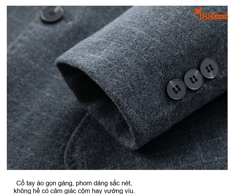 Áo Vest Nam Wool (Lông Cừu) Cao Cấp Dáng Ôm Phong Cách Doanh Nhân Màu Xám, Đen chi tiết 18