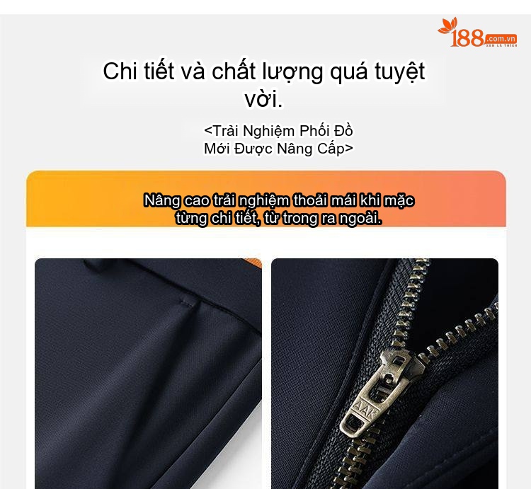 Quần Tây Nam Ống Đứng Mùa Thu Đông Chất Liệu Lông Cừu, Tơ Tằm Thoải Mái Co Giãn Màu Đen, Xám, Xanh Navy chi tiết 14
