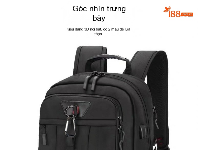 Balo du lịch leo núi nam chống thấm đa năng dung tích lớn 80L chi tiết 21