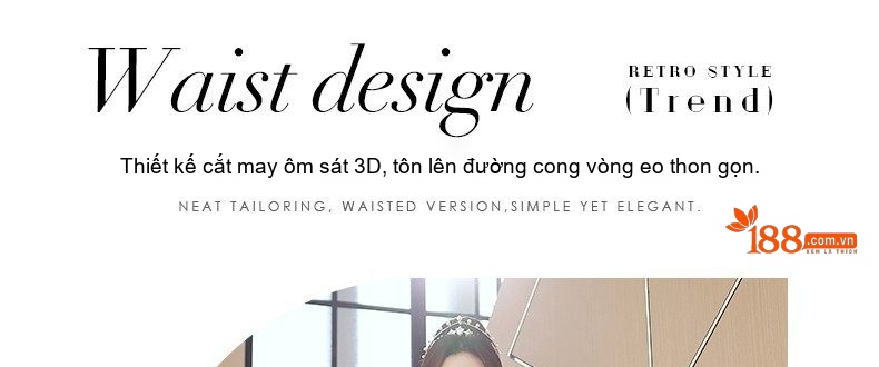Váy Dạ Hội Nữ Pháp Kiểu Dáng Tiểu Thư Màu Champagne chi tiết 4