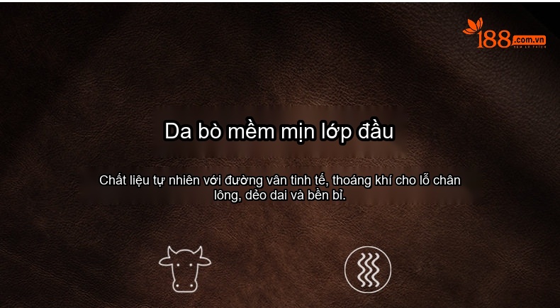 Giày Tây Buộc Dây Nam Da Bò Chiều Cao Đế Khoảng 3cm Màu Nâu, Be chi tiết 4