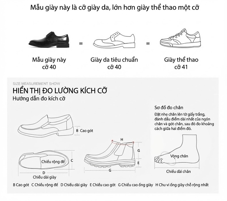 Giày Tây Buộc Dây Nam Da Bóng Chiều Cao Đế Khoảng 3cm Màu Nâu chi tiết 18