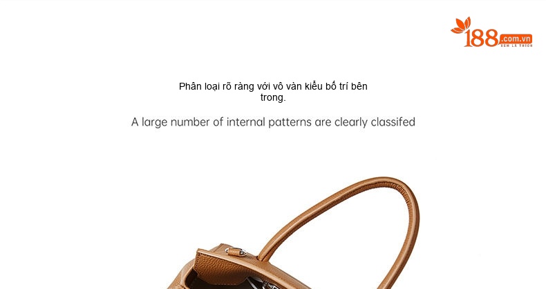 Túi Xách Tay Nữ Da Thật Kelly Platinum Đeo Chéo Đeo Vai Đa Năng Màu Be, Nâu, Xanh... chi tiết 7