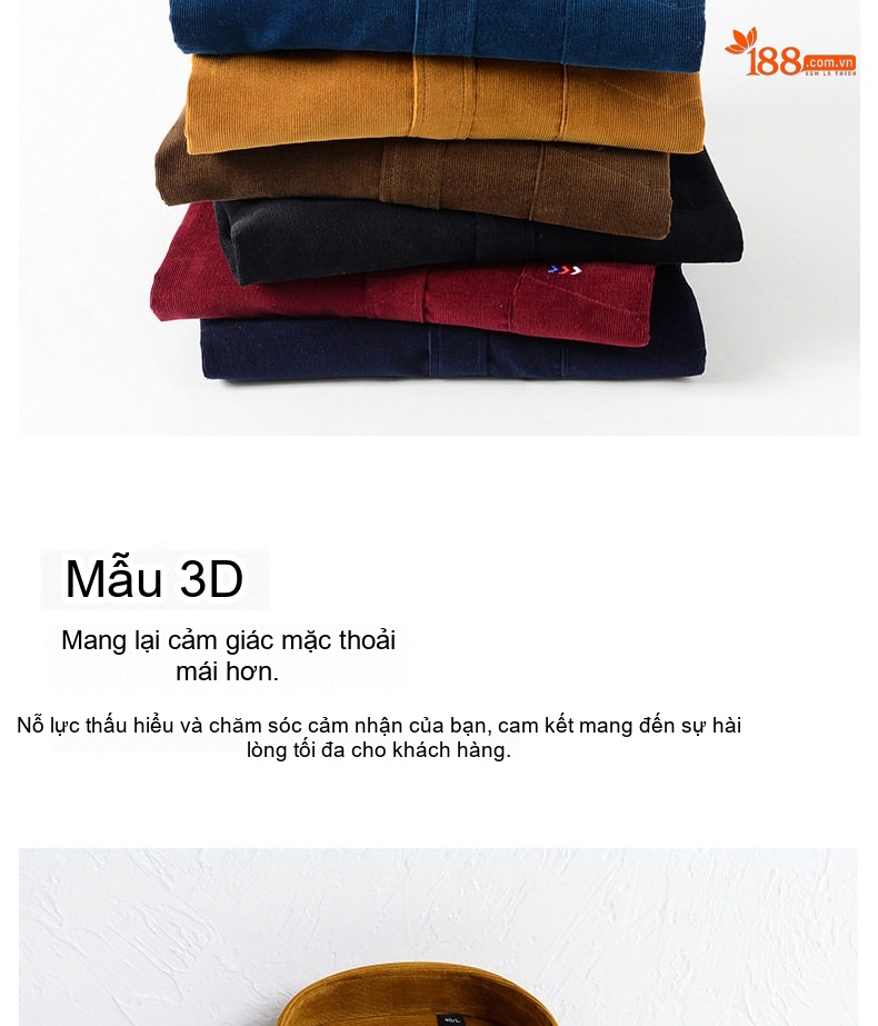 Áo Sơ Mi Nam Tay Dài Cotton Đũi Mỏng Màu Vàng, Xám, Xanh Dương, Đỏ... chi tiết 5