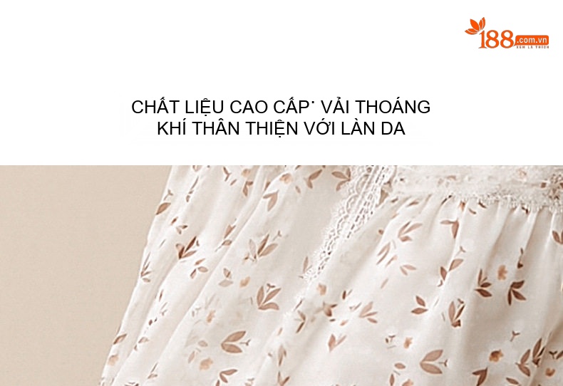 Váy Liền Thân Dáng Dài Tay Dài Tiểu Thư Họa Tiết Hoa Nhỏ Phong Cách Pháp Thanh Lịch chi tiết 5