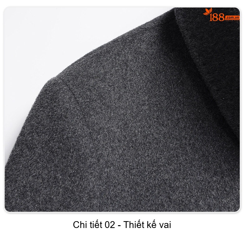 Áo Khoác Dạ Nam Trung Niên Dáng Dài Vừa Vải Len Hai Mặt Màu Xám, Đen, Xanh Navy chi tiết 24