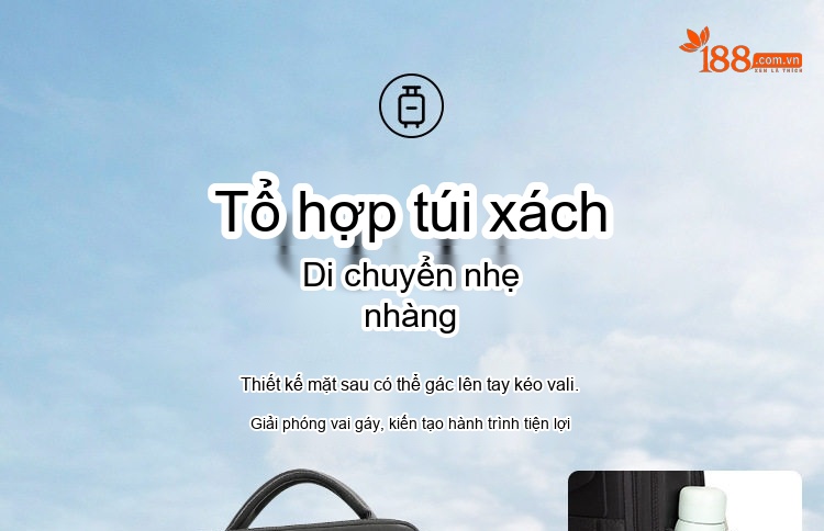 Balo Da Bò Công Sở Du Lịch Đựng Laptop 15.6 Inch Màu Đen chi tiết 9