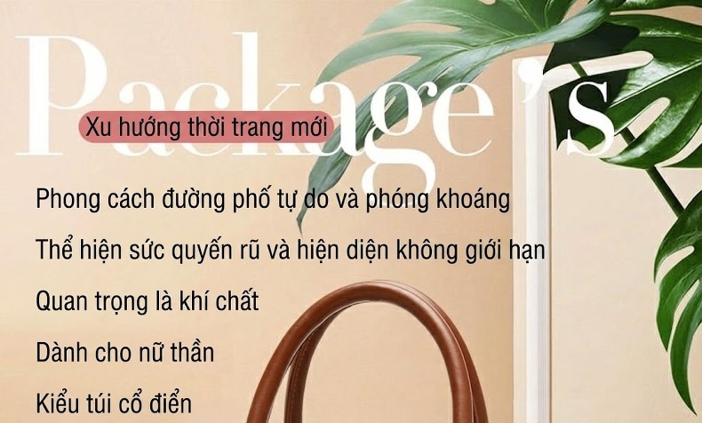 Túi Xách Tay Nữ Dập Vân Thời Trang, Túi Đeo Vai, Túi Đeo Chéo Da Bóng, Túi Lớn Màu Be, Đen, Nâu, Đỏ... chi tiết 1