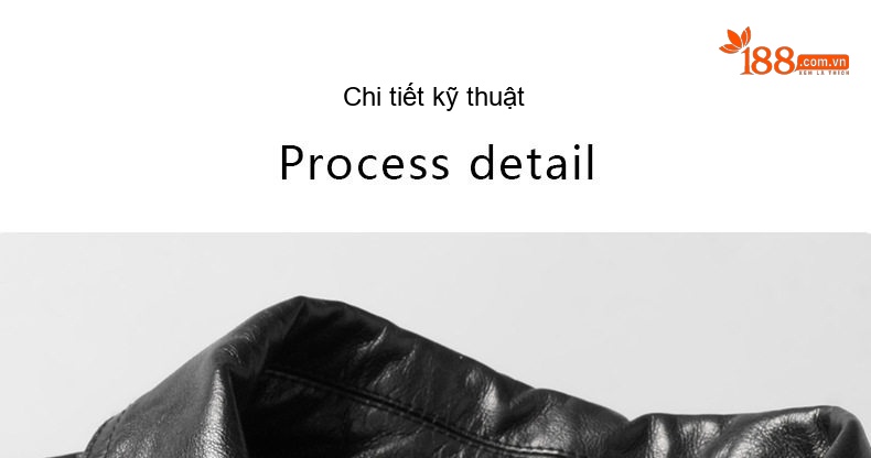 Áo Khoác Da Thật Nam Dáng Dài Vừa Vặn Cổ Bẻ Phong Cách Lính Màu Đen chi tiết 16