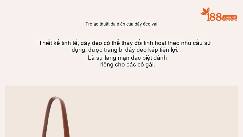 Túi Xách Tay Nữ Da Thật Vải Canvas Thiết Kế Sang Trọng Màu Trắng, Nâu, Đen chi tiết 7