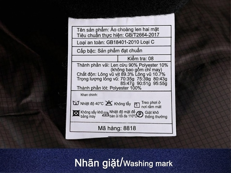 Áo Khoác Dạ Nam Trung Niên Lót Lông Vũ Có Thể Tháo Rời Cổ Lông Cừu Màu Đen chi tiết 13