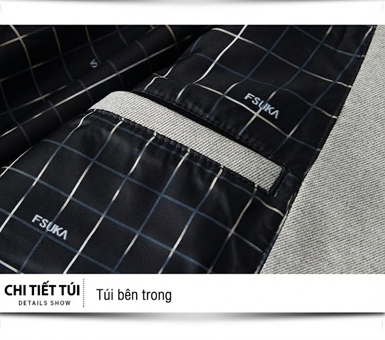 Áo Vest Nam Không Nhăn Phong Cách Công Sở Màu Đen, Nâu, Xám chi tiết 24