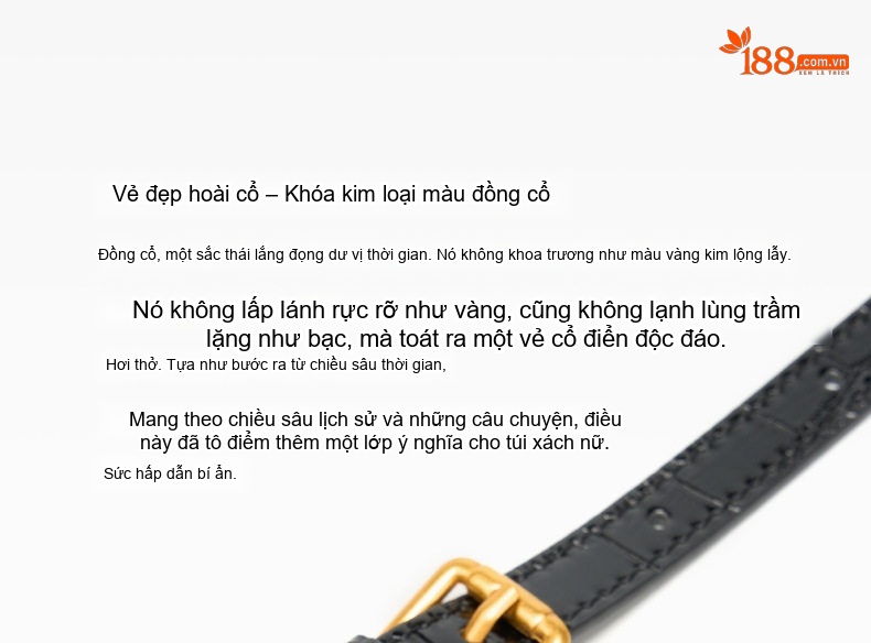 Túi Xách Tay Nữ Da Vân Cá Sấu Khóa Cài Cao Cấp Size Lớn Đeo Chéo Công Sở Màu Đen, Trắng chi tiết 7