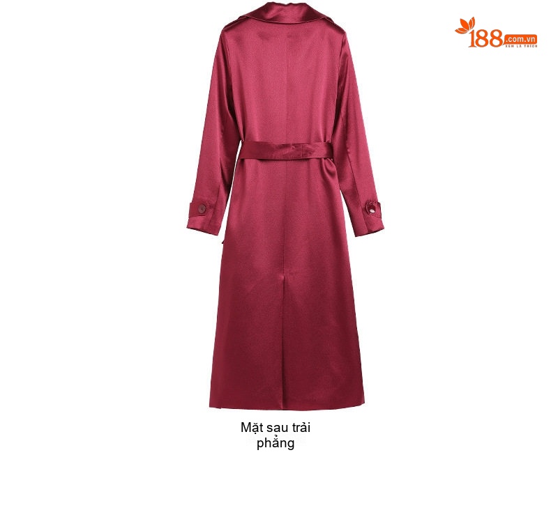 Áo Khoác Dạ Nữ Dáng Dài Vừa Phong Cách Hàn Quốc Màu Đỏ, Xanh Dương chi tiết 27