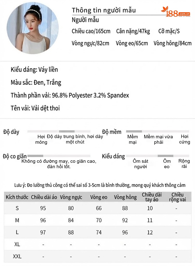 Váy Đầm Dự Tiệc Nữ Phong Cách Pháp Cổ Điển Đính Hạt Không Tay Màu Trắng, Đen chi tiết 2