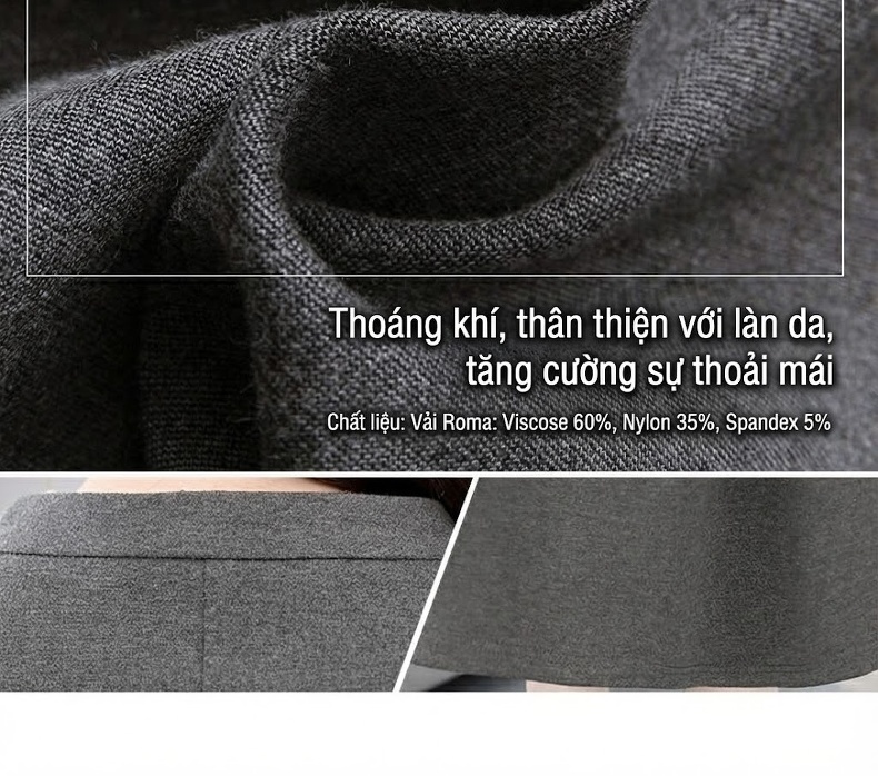 Váy Dài Tay Nữ Bộ Hai Món Phong Cách Quý Cô Màu Xám, Nâu, Đen, Xanh Navy chi tiết 12