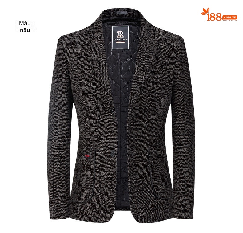 Áo Vest Nam Dáng Ôm Lót Cotton Dày Dặn Phong Cách Hàn Quốc Màu Xám Đen chi tiết 17