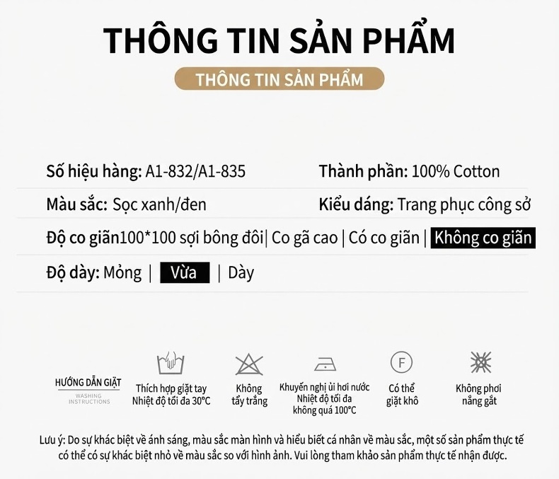 Áo Sơ Mi Dài Tay Nam Cotton Sọc Kẻ Chống Nhăn Màu Đen, Xanh, Đỏ chi tiết 13