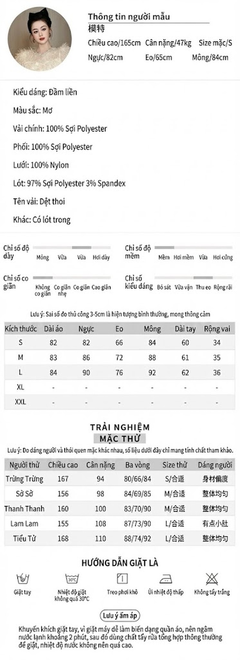 Váy Mini Tay Bồng Lông Tơ Phong Cách Tiểu Thư Thu Đông Ôm Eo Tôn Dáng Màu Trắng chi tiết 2