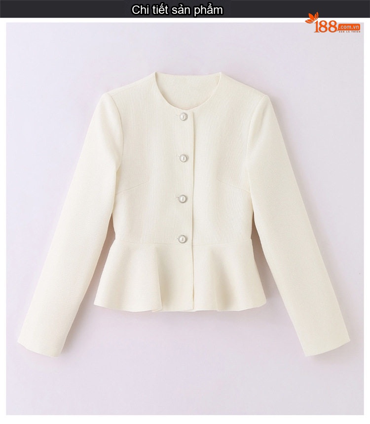 Set Áo Blazer và Chân Váy Công Sở Thanh Lịch Màu Trắng, Xanh, Hồng, Đen chi tiết 38